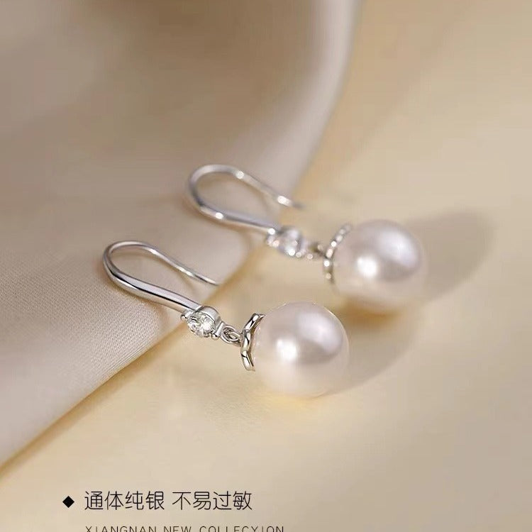 A廠 銅鍍厚銀|珍珠銀針耳環批發 折扣@洽客服 26.07.W4「69898」