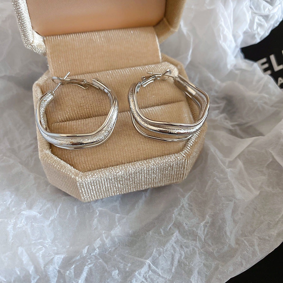 A2廠 韓國韓版不規則金屬耳圈 批發 折扣@洽客服 25.11.W3「HE29402」