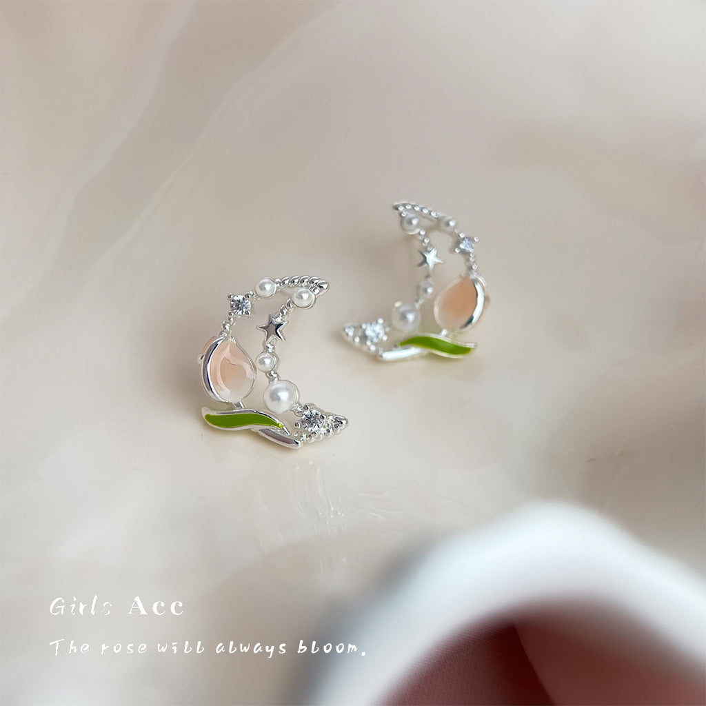 A廠 韓系甜美鬱金香花朵銀針耳環 批發 折扣@洽客服 25.07.W3「4710」