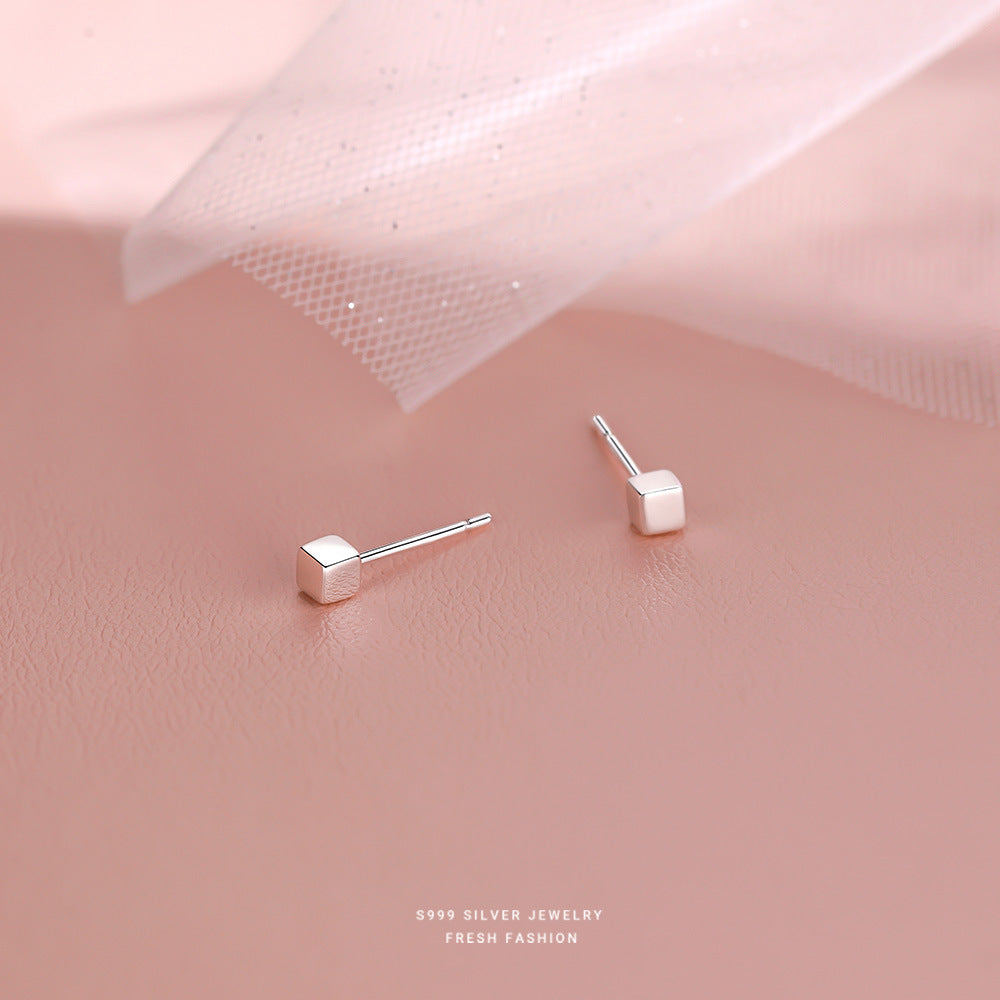 C廠 韓國韓版簡約小巧S999足純銀耳環 批發 折扣@洽客服 25.10.W3「CE065」