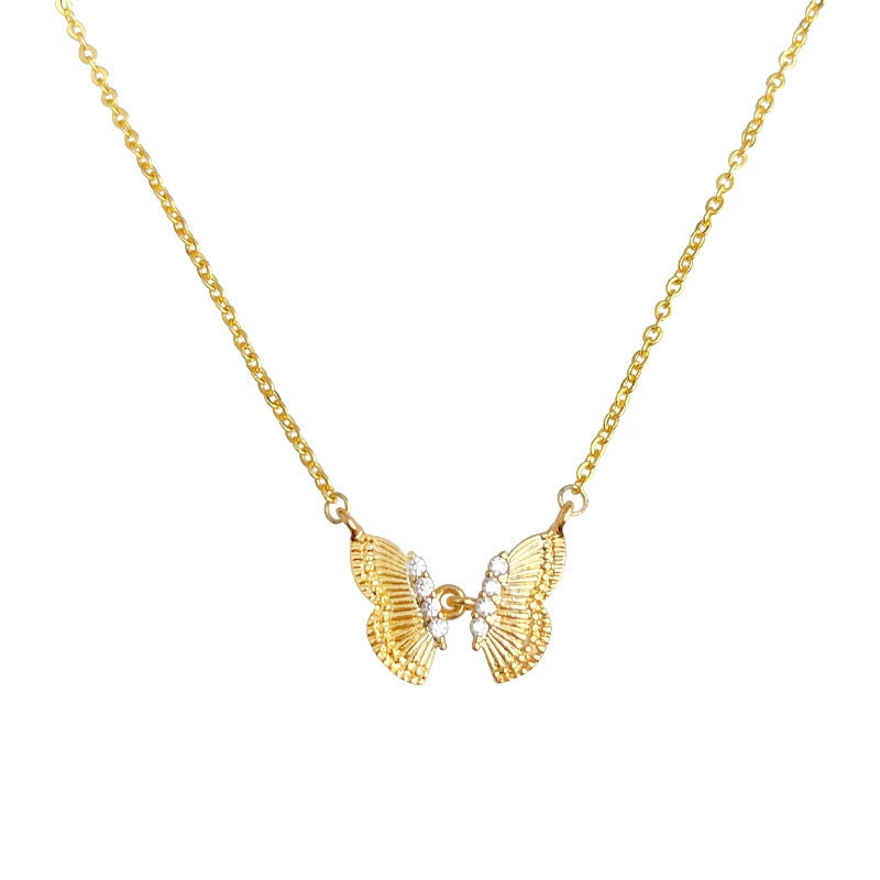 A廠 日韓蝴蝶銅鍍18K金項鍊 批發 折扣@洽客服 25.03.W4「5547」