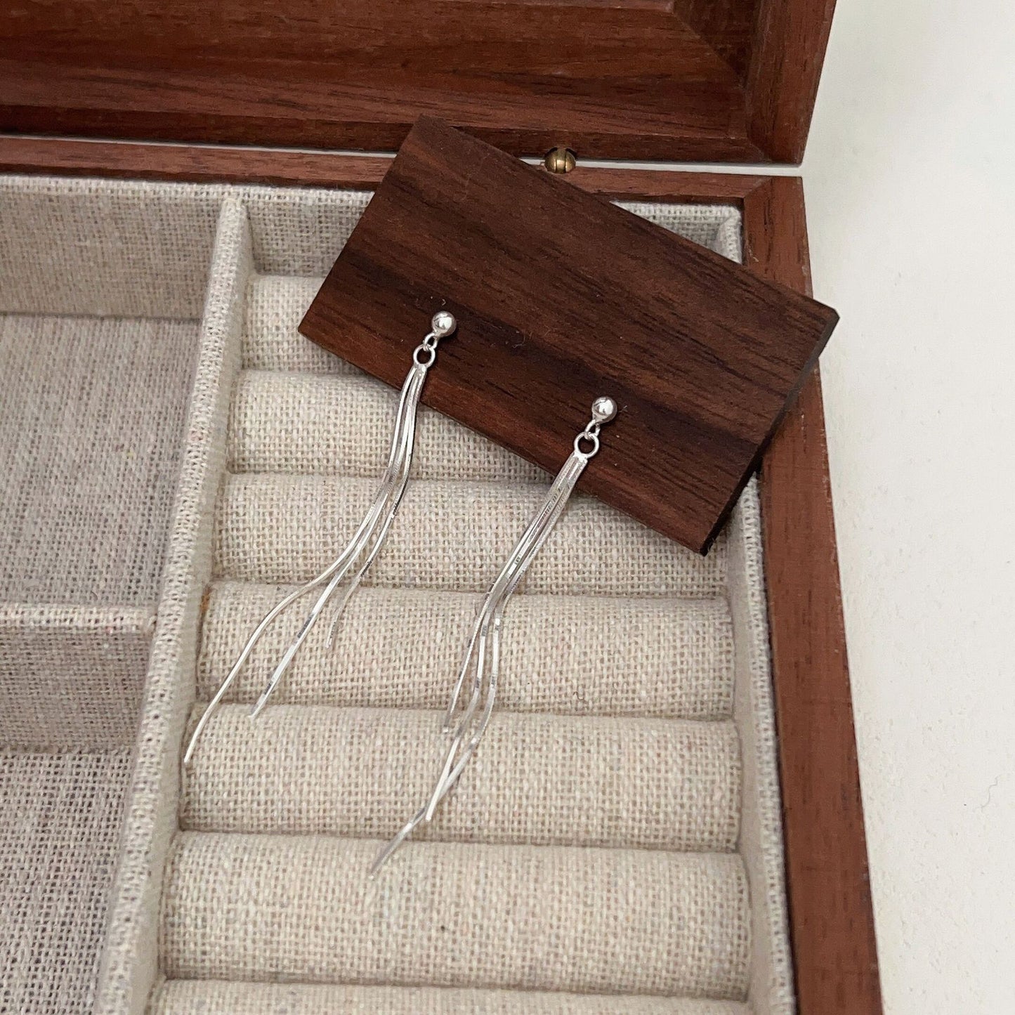 C3廠 韓國韓版長款流蘇鏈條S925純銀耳環 批發 折扣@洽客服 25/05.W3「es052」