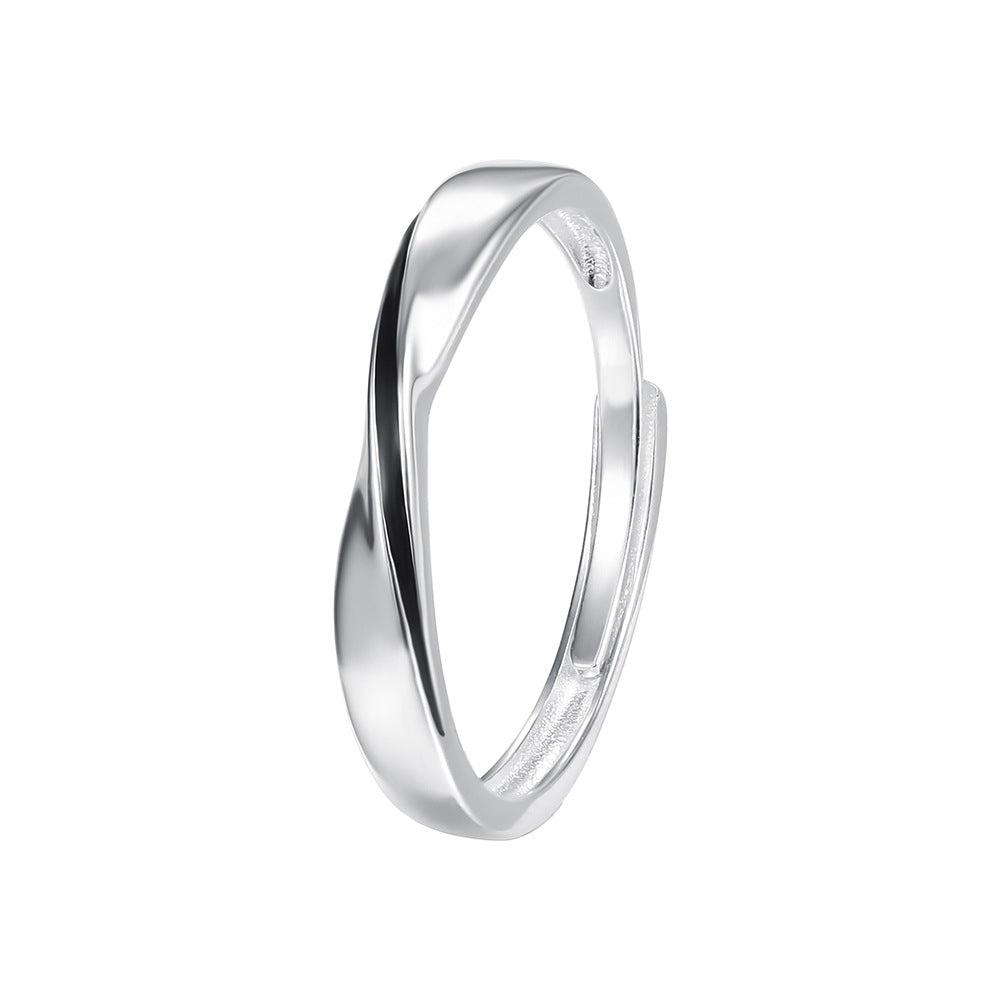 C廠 韓國韓版莫比烏斯S925純銀情侶戒指 批發 折扣@洽客服 25.10.W5「K2377」
