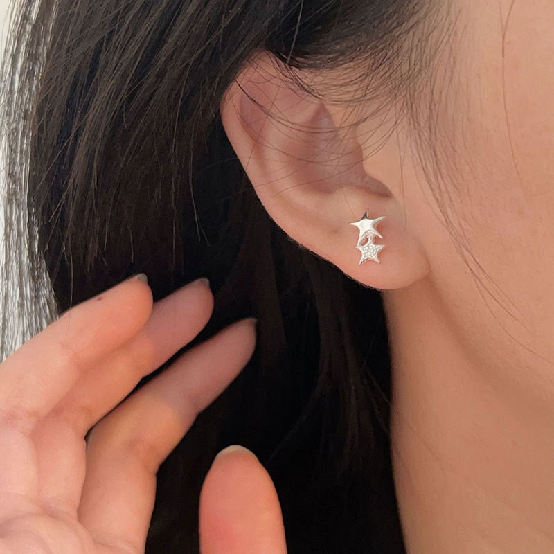 C3廠 韓國韓版S925純銀|星星耳環 批發 折扣@洽客服 26.02.W3「ES194」
