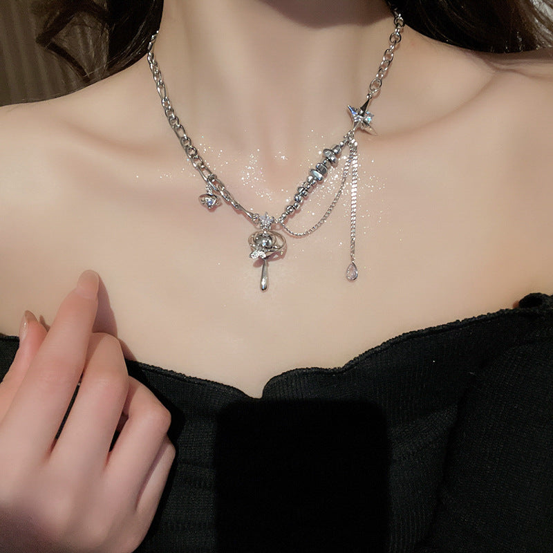 A2廠 韓國韓版鋯石星球吊墜珍珠項鍊 批發 折扣@洽客服 25.03.W4「HN8217 HN8219 HN8220」