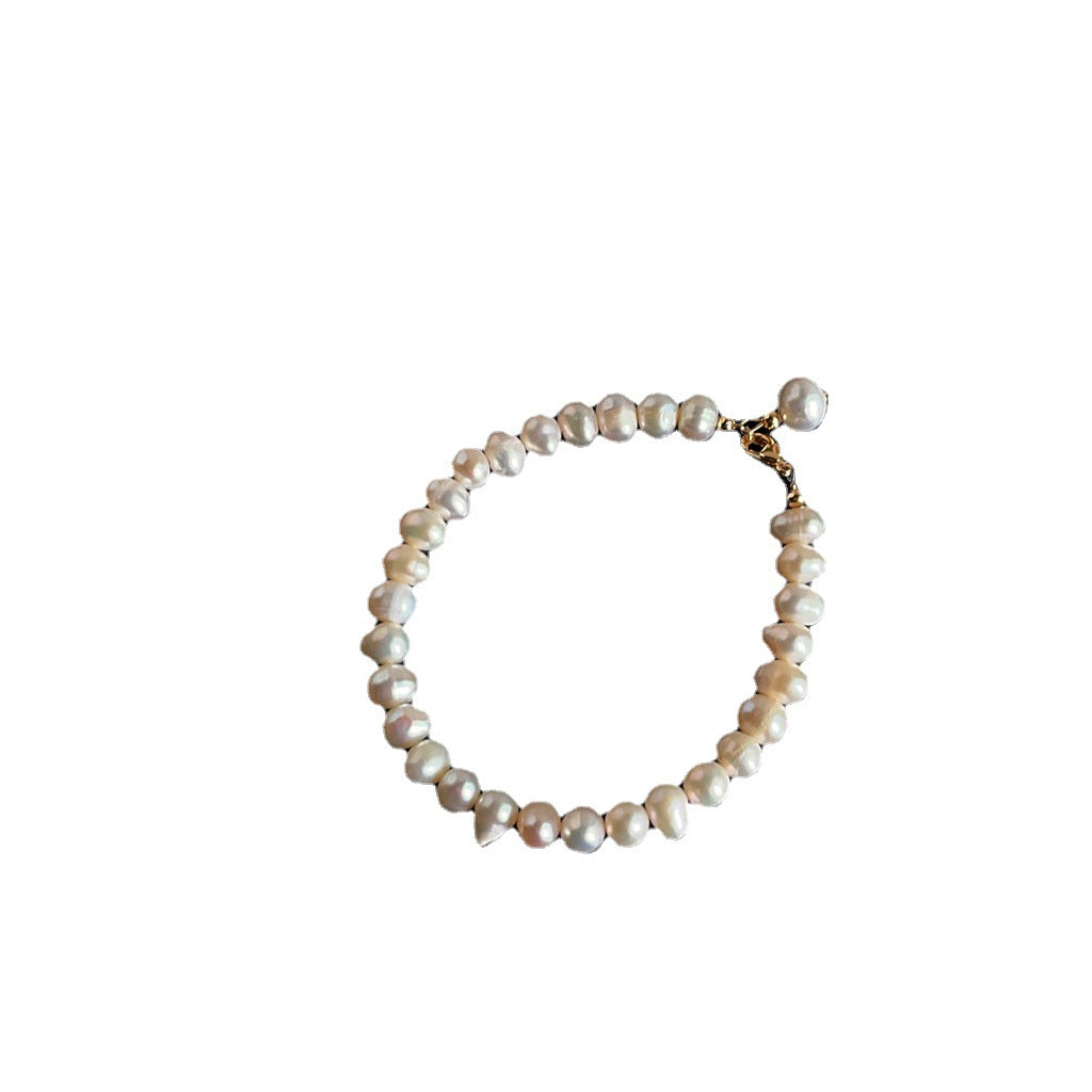 A廠 日韓款復古淡水珍珠手鍊 飾品批發 折扣@洽客服 25.10.W2「B-236」