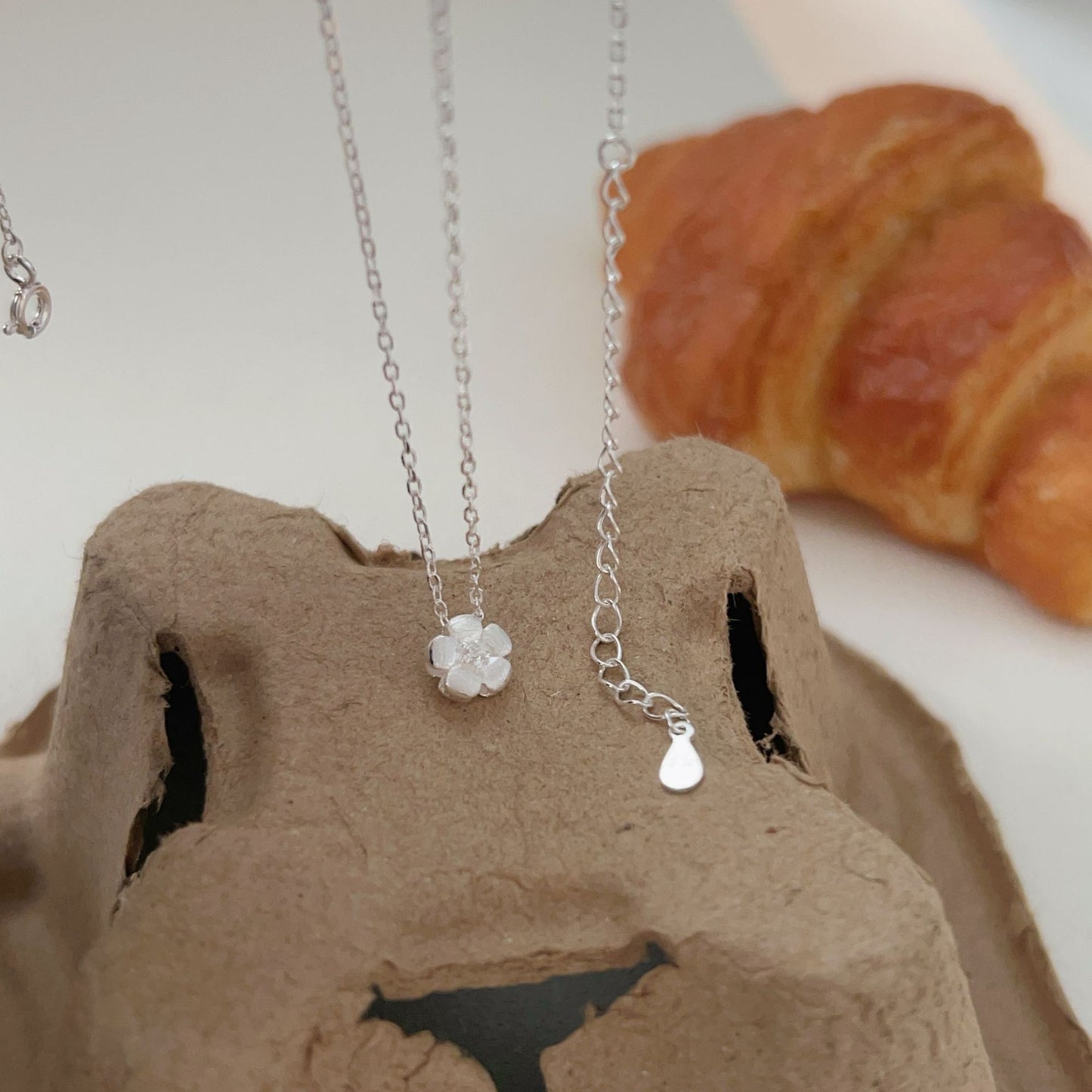 C3廠 韓國韓版S925純銀|優雅小花項鍊 批發 折扣@洽客服 26.02.W3「xl144」