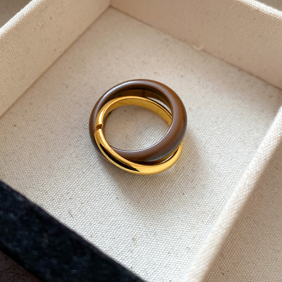 A2廠 日韓款復古石頭纏繞開口戒指 批發 折扣@洽客服 25.11.W4「HR2792」