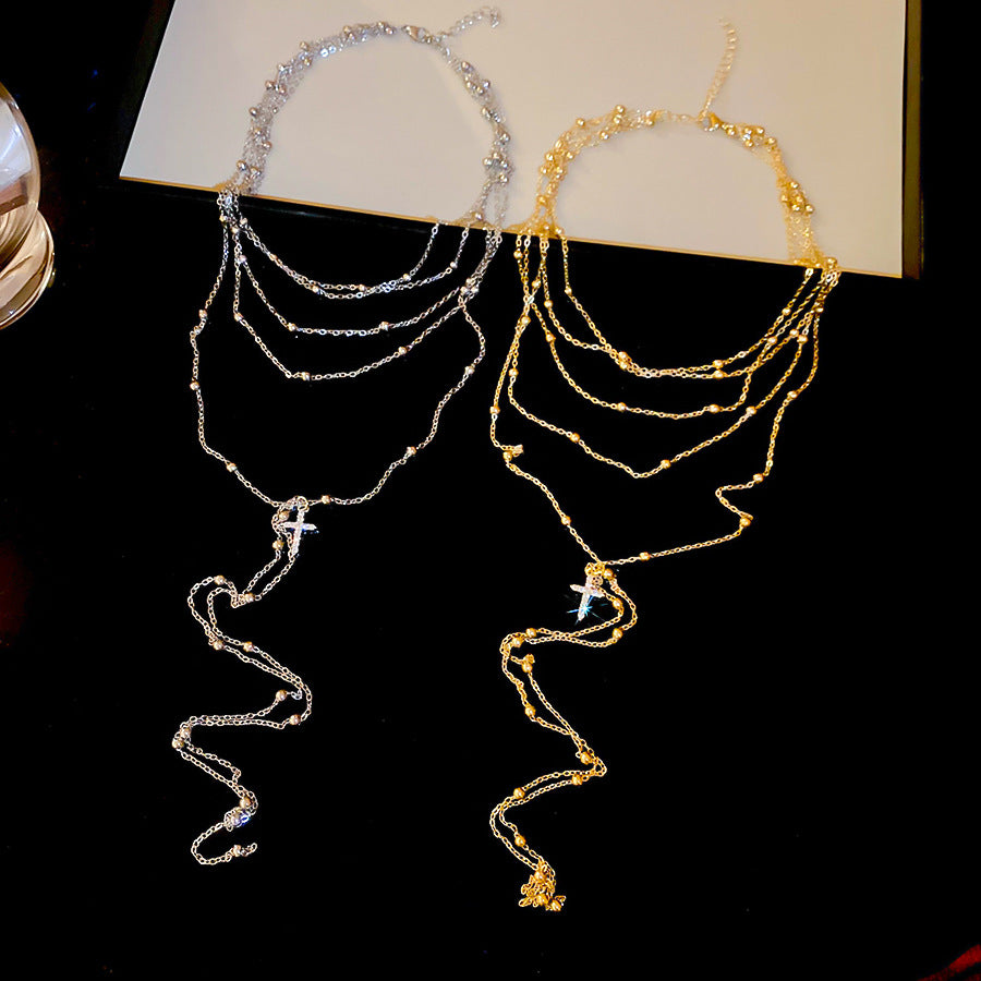 A2廠 韓國韓版多層鏈十字架項鍊 批發 折扣@洽客服 25.10.W5「HN10141」