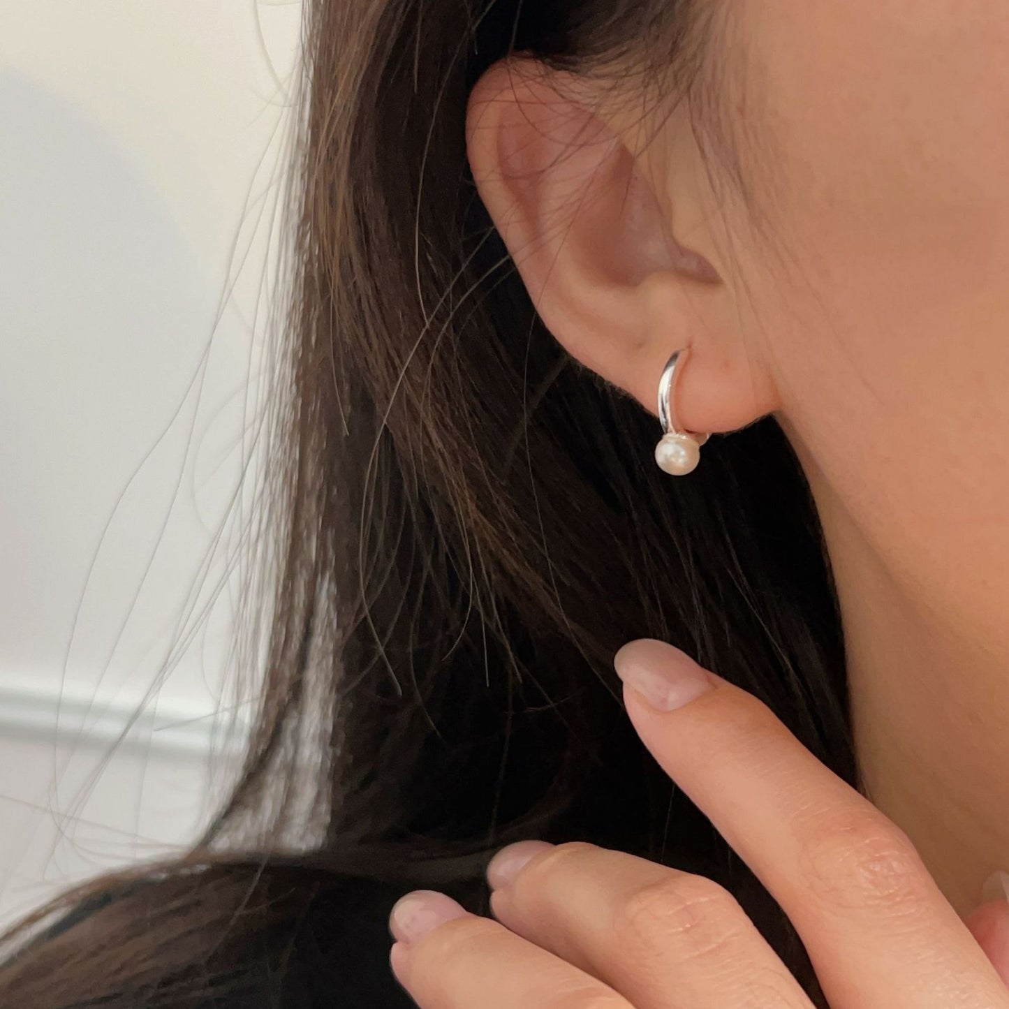 C3廠 韓國韓版極簡幾何珍珠S925純銀耳環 批發 折扣@洽客服 25.12.W2「ES183」