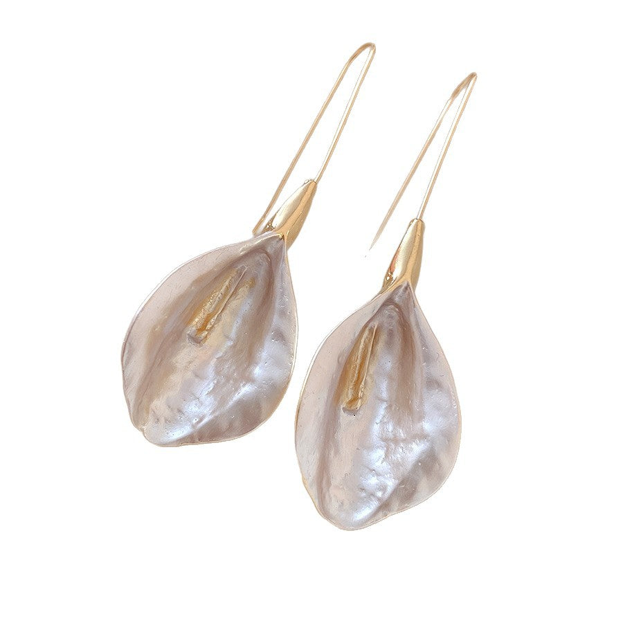 A2廠 日韓款復古噴漆花瓣銀針耳環 批發 折扣@洽客服 25.11.W4「HE29028」