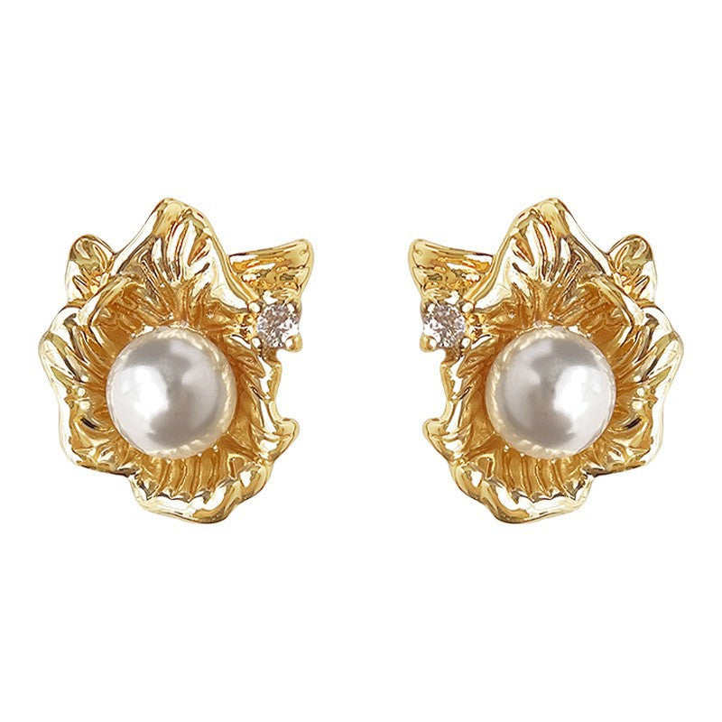 A廠 日韓款 幾何液態花朵銀針耳環 批發 折扣@洽客服 25.11.W1「5070」