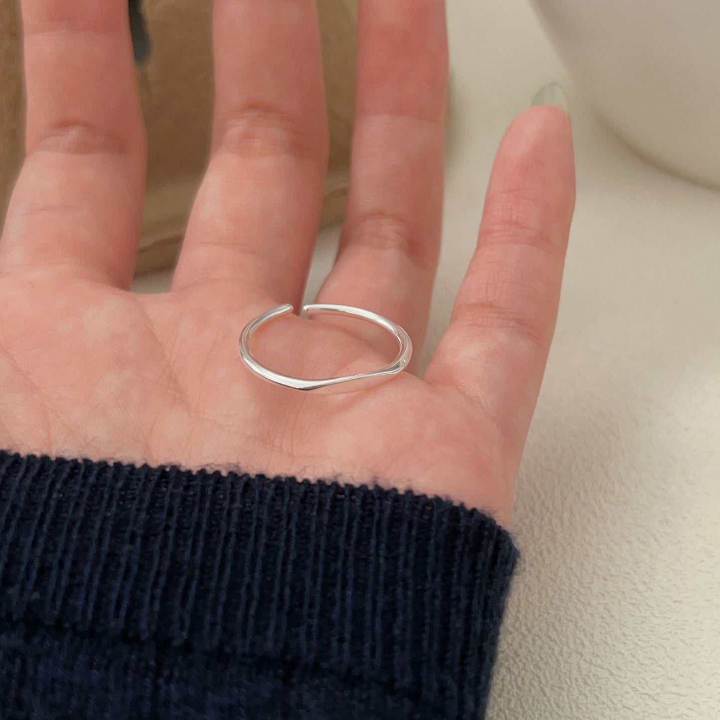 C3廠 韓國韓版幾何編織S925純銀戒指 批發 折扣@洽客服 25.10.W5「hjz285 hjz287」