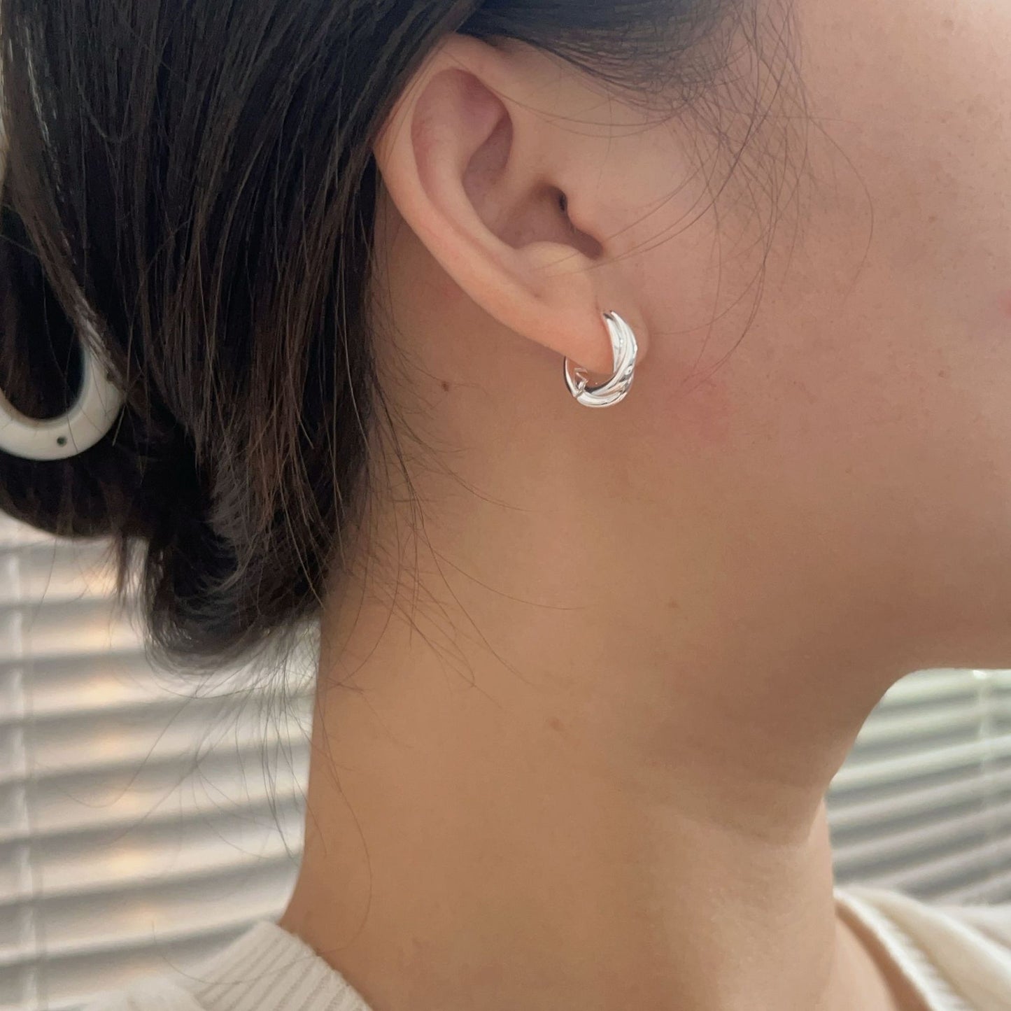 C3廠 韓版重工極簡幾何S925純銀耳環 批發 折扣@洽客服 25/11.W4「es189」