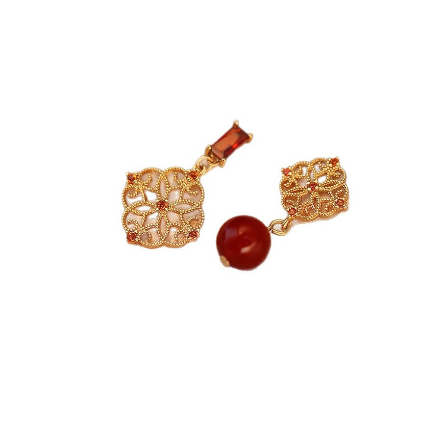 A2廠 黃銅|韓國韓版鋯石鏤空花朵銀針耳環 批發 折扣@洽客服 26.01.W4「HE30334-1」