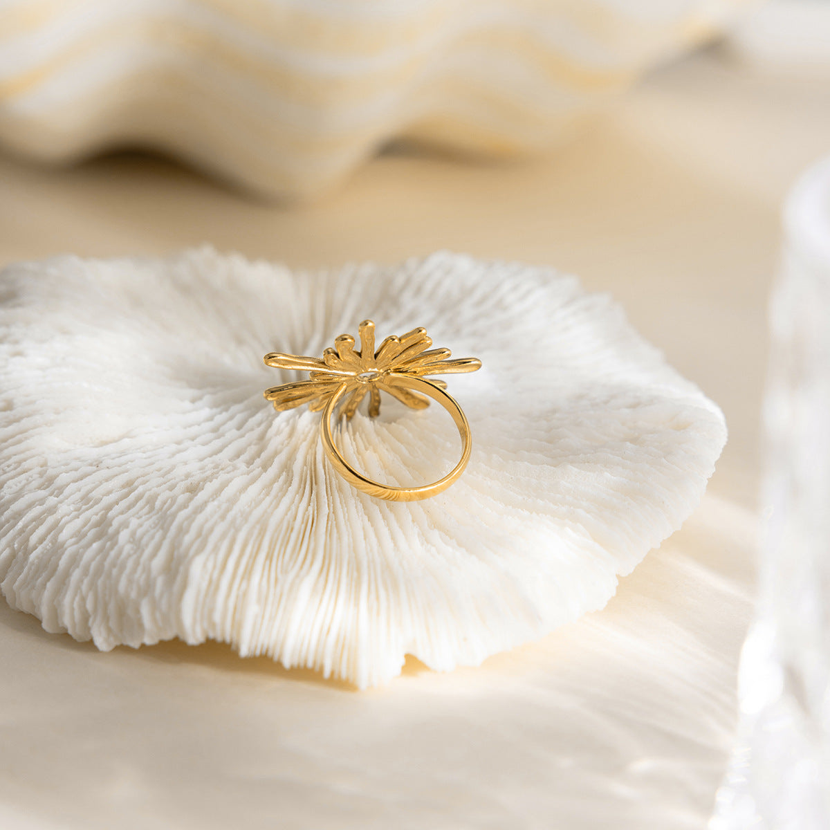 B廠 歐美款GABIE 鈦鋼鍍18K金戒指 批發 折扣@洽客服 25.12.W3 「DR0110009」