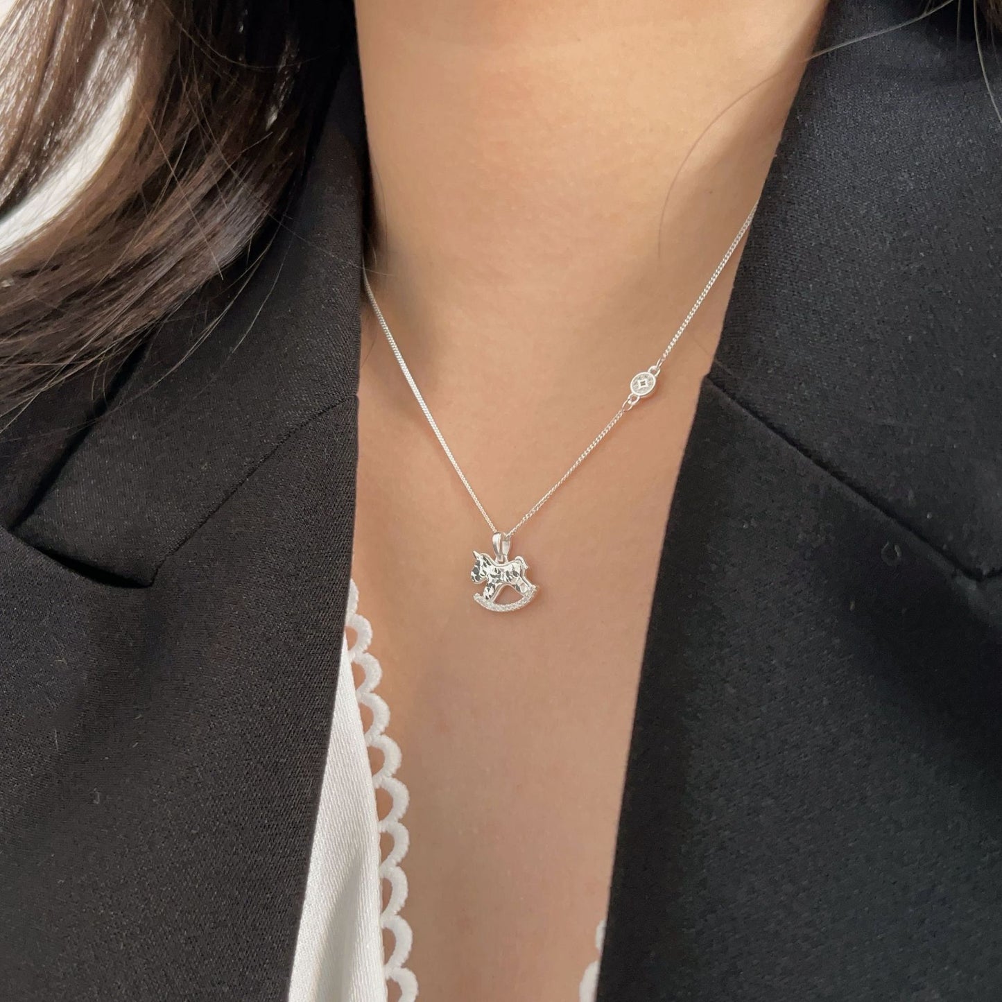 C3廠 韓版重工馬上有錢S925純銀項鍊 批發 折扣@洽客服 25/11.W4「hxl369」