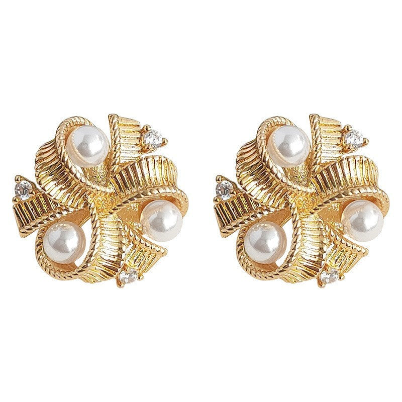 A廠 日韓款文藝復古鋯石珍珠耳環 批發 折扣@洽客服 26.01.W1「3019」