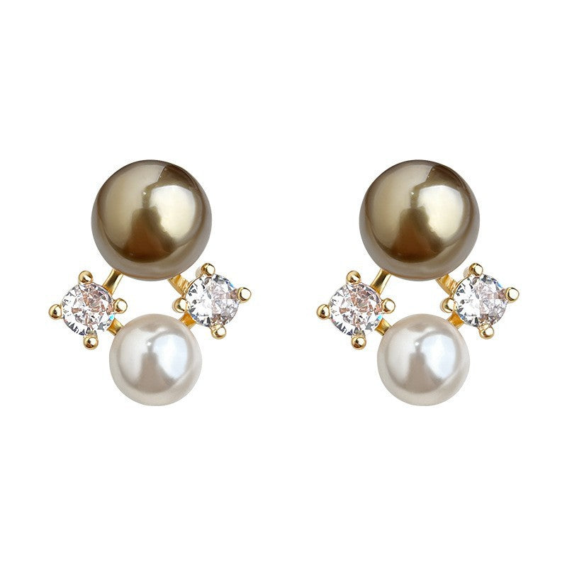 A廠 日韓款咖色珍珠耳環 批發 折扣@洽客服 26.01.W1「6941」