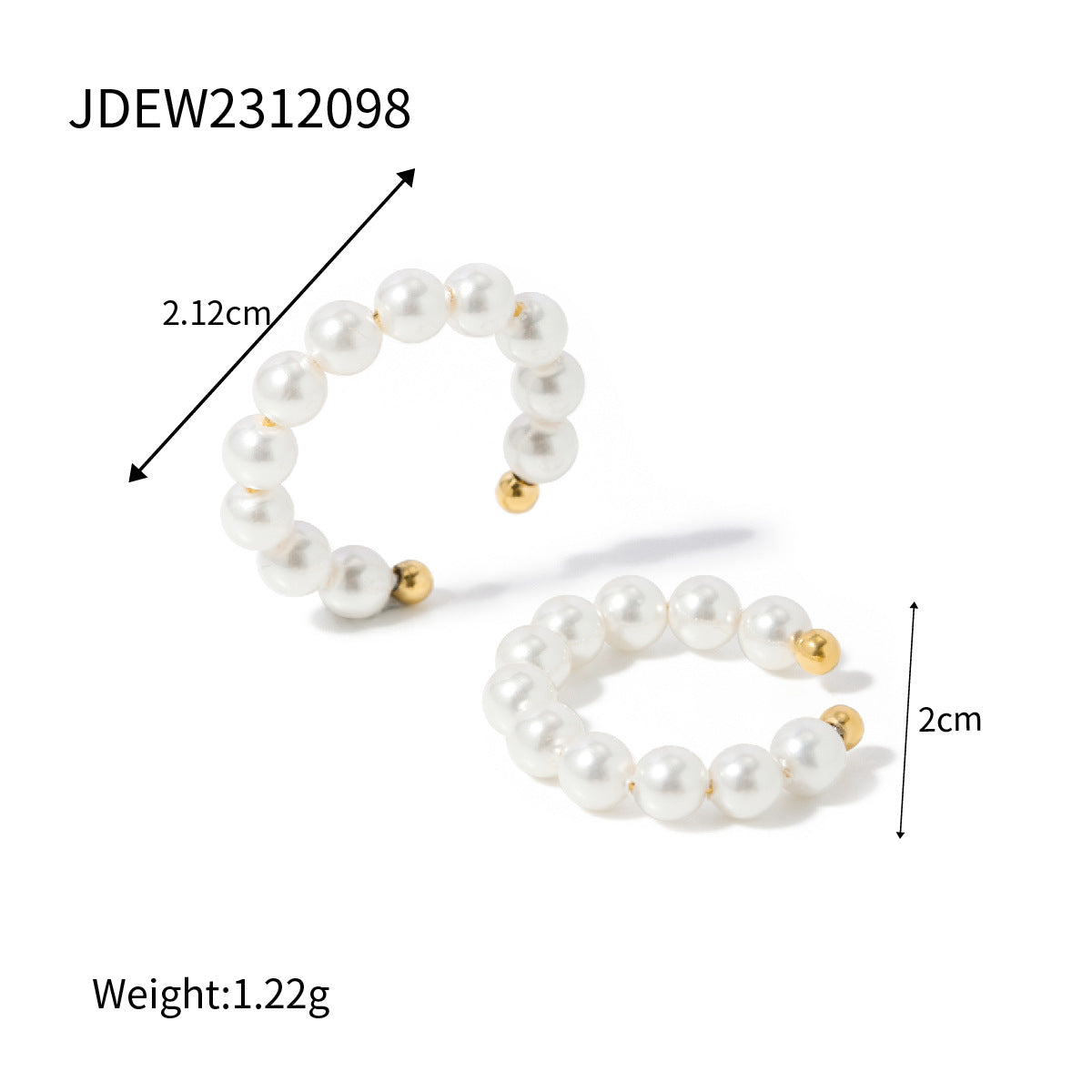 B廠 DORA 不鏽鋼鍍18K耳環「JDEW2312097」24.07 批發折扣@洽客服