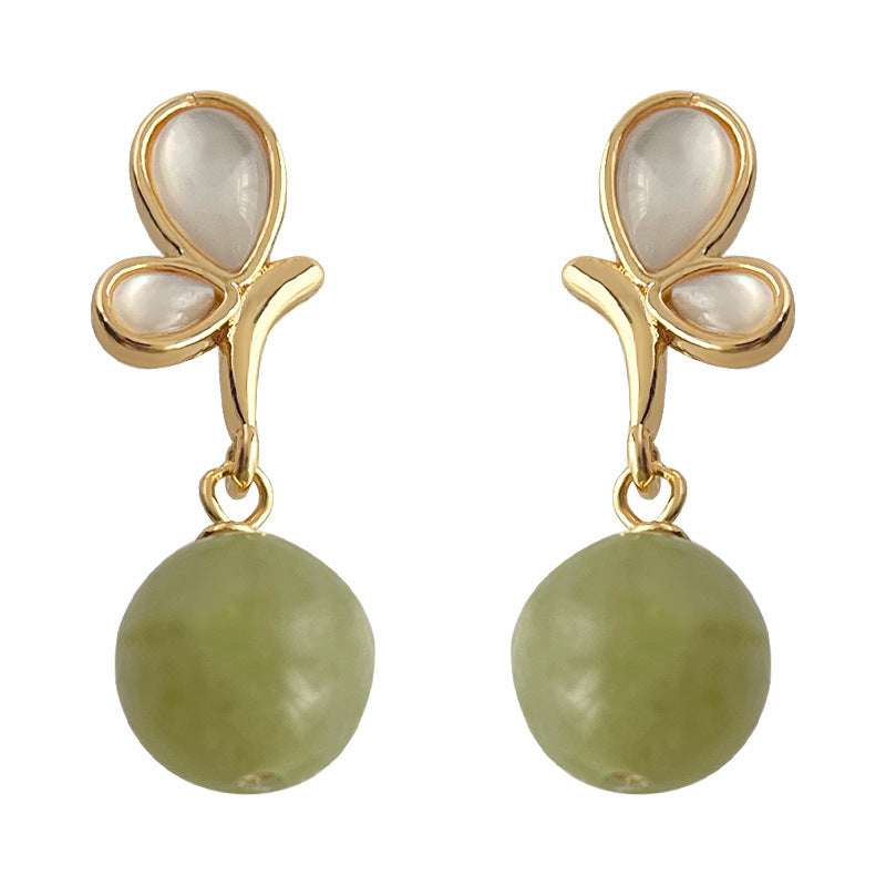 A廠 日韓款 雪蝶語 天然石銀針耳環 批發 折扣@洽客服 25.11.W2「4305」