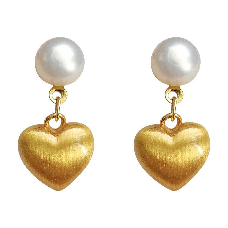 A廠 日韓款 輕奢質感拉絲愛心銀針耳環 批發 折扣@洽客服 25.11.W2「3300」