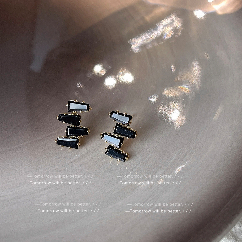 A廠 日韓款氣質微鑲鋯石銀針耳環批發 折扣@洽客服 26.03.W4「B-155-B-156」