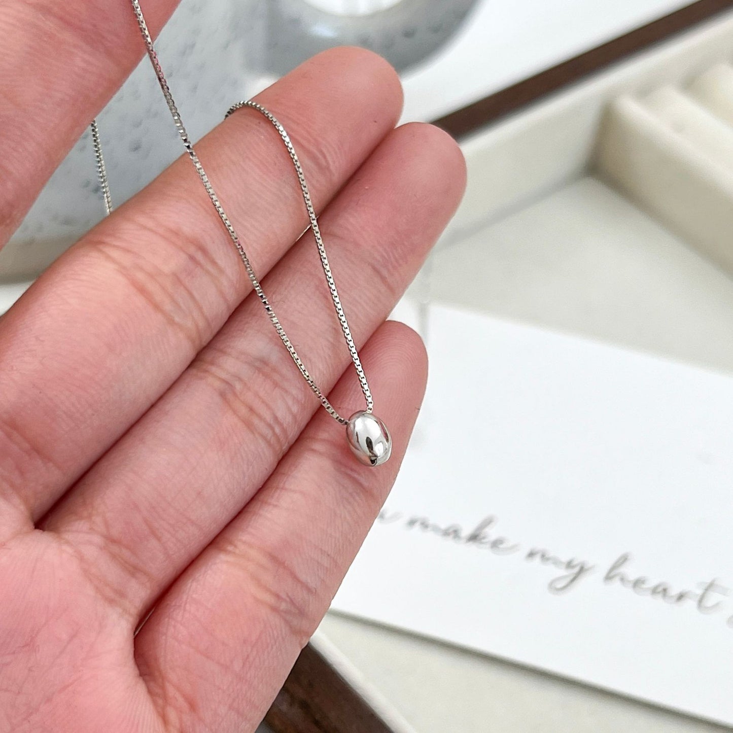 C3廠 韓國韓版小銀豆S925純銀項鍊 批發 折扣@洽客服 25/05.W3「xl008」