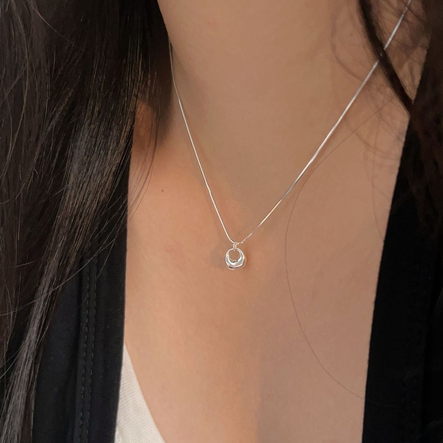 C3廠 韓版重工銀坨S925純銀項鍊 批發 折扣@洽客服 25/11.W4「hxl362」