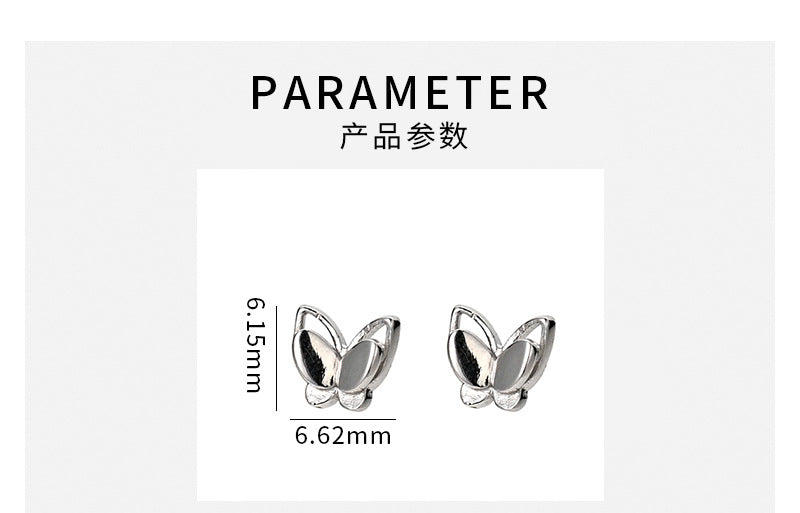C廠 雙層蝴蝶螺絲S999足銀耳環「YC9277E」24.03.W3 批發折扣@洽客服