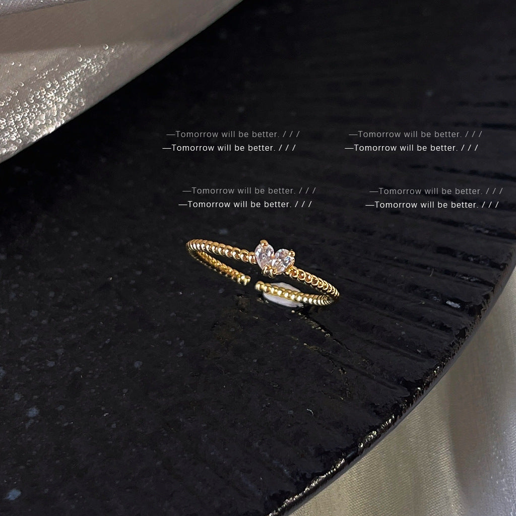 A廠 日韓微鑲鋯石愛心銅14K鍍金戒指 批發 折扣@洽客服 25.05.W2「1703-1705」