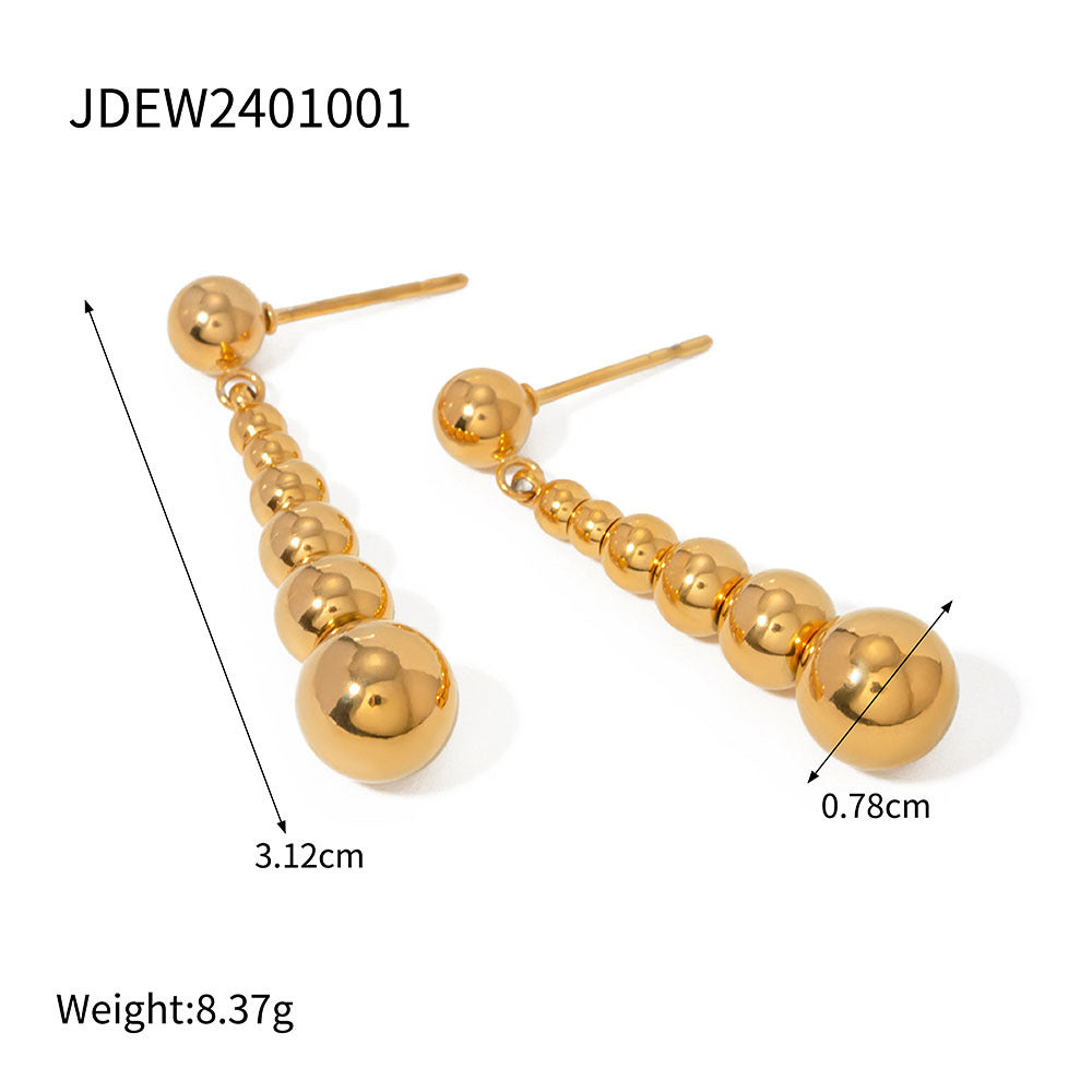 B廠 DORIS 不鏽鋼鍍18K耳環「JDEW2401041」24.07 批發折扣@洽客服