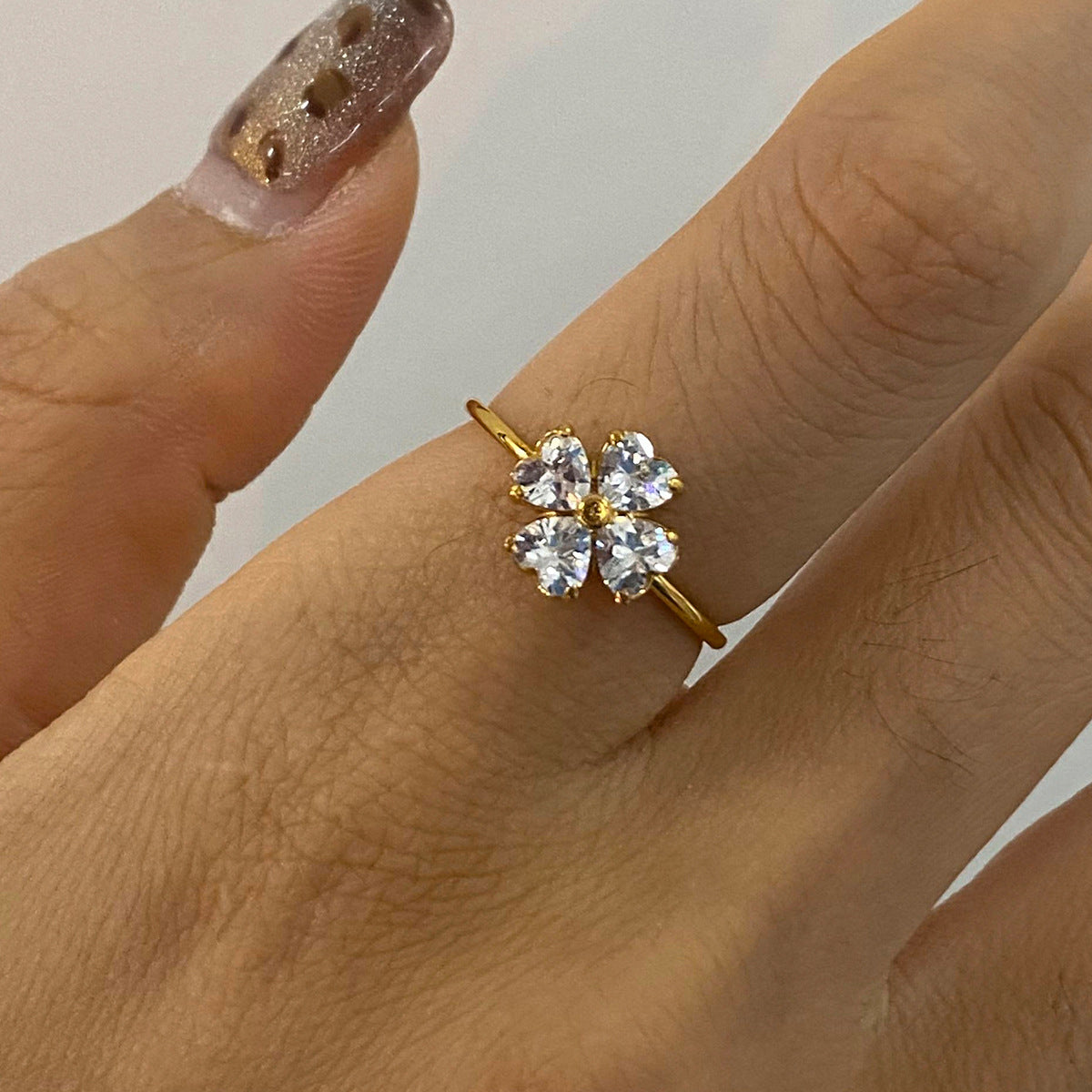 B廠 歐美款 MIRINDA 鈦鋼鍍18K金戒指 3件套批發 折扣@洽客服 25.03.W4「JDR0211020-7」