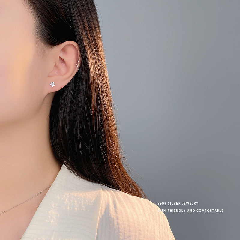 C廠 精美小花S999足銀耳環「YC9806E」24.04.W4 批發折扣@洽客服