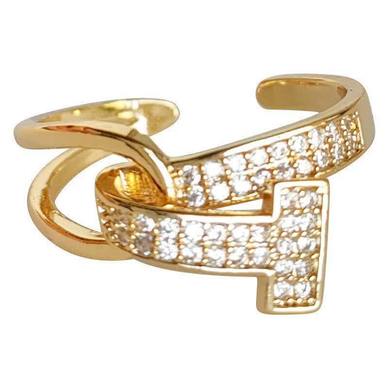 A廠 日韓款 T形鋯石開口戒指 批發 折扣@洽客服 25.11.W1「2398」