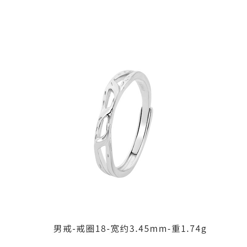 C廠 韓系連理枝S999足銀情侶戒「YC5577R,YC5578R,YC5579R,YC5580R」24.11.W2 批發折扣@洽客服