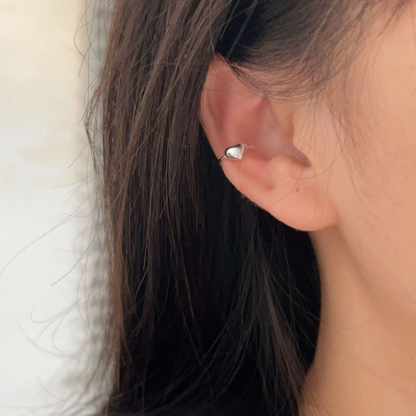 C3廠 韓國韓版S925純銀|極簡愛心耳骨夾 批發 折扣@洽客服 26.02.W3「es199」