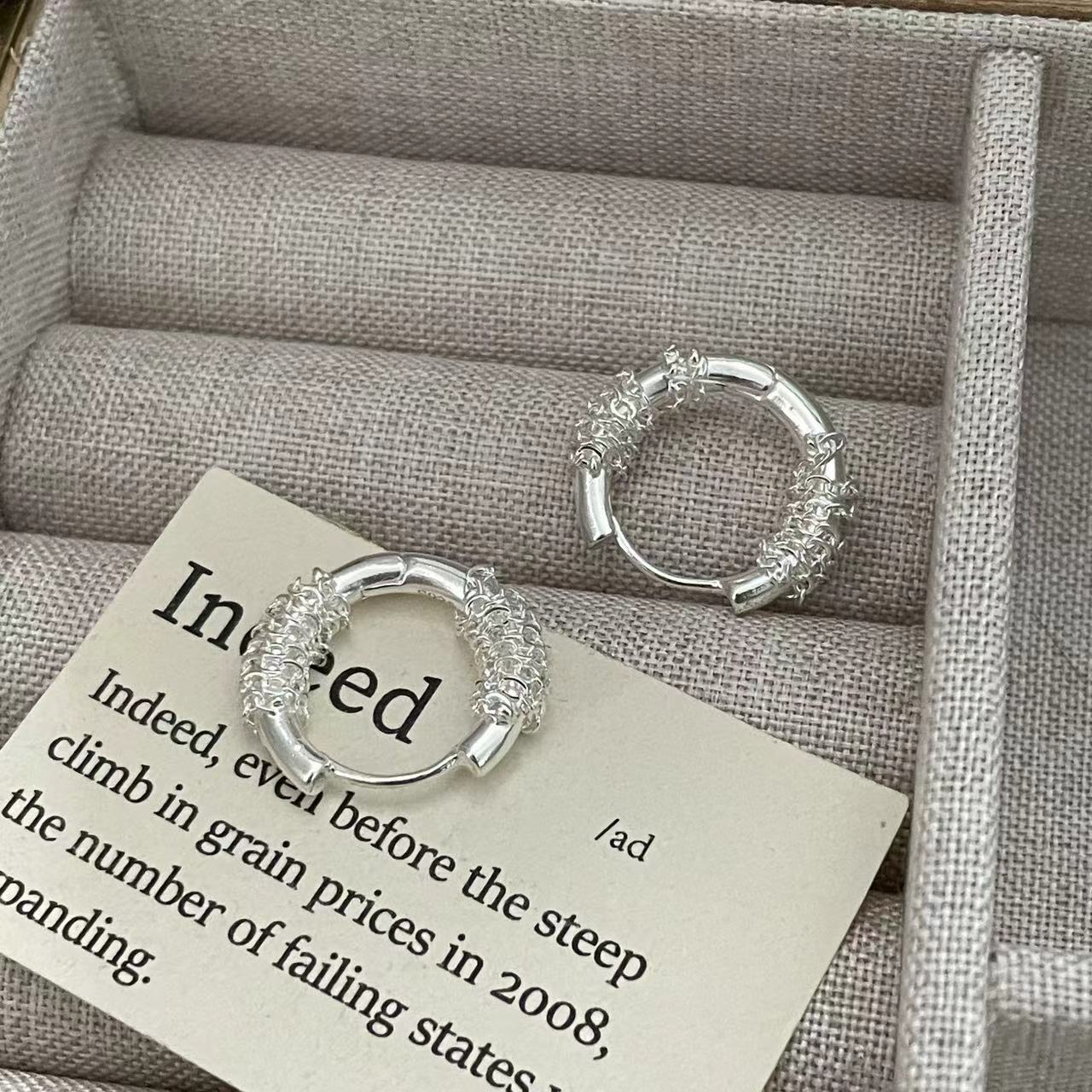 C2廠 韓國韓版復古編織S925純銀耳環 批發 折扣@洽客服 25.11.W3「SE2506」