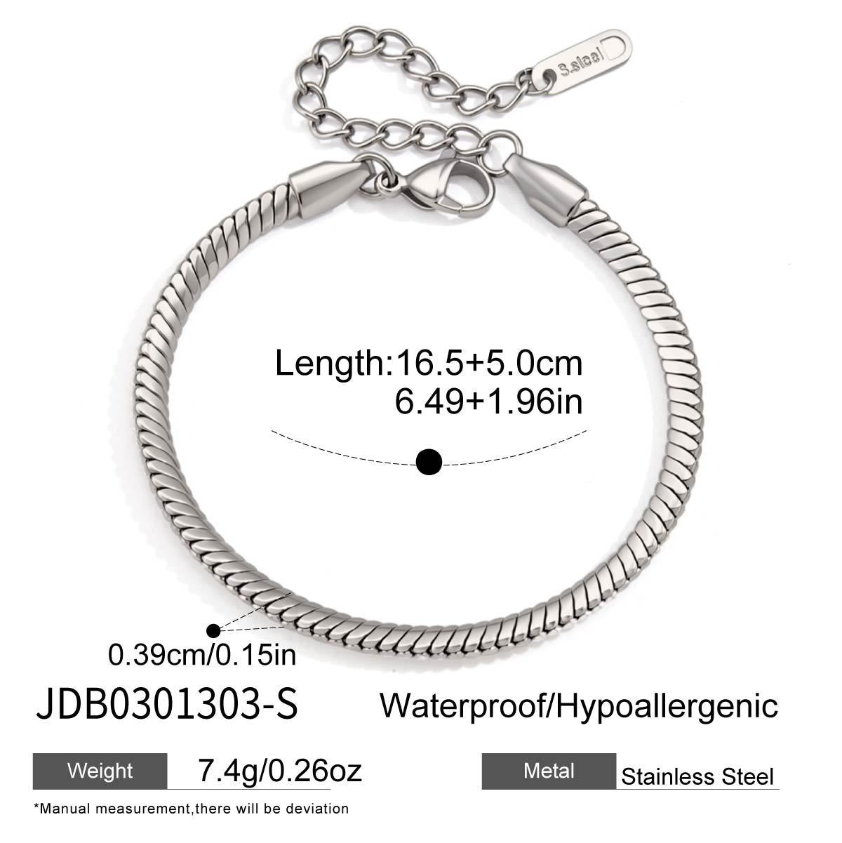 B廠 歐美款 PENY 鈦鋼鍍18K金手錬26.06.W4「JDB0212230,JDB0111127,JDB0301303,JDB0301303-S」