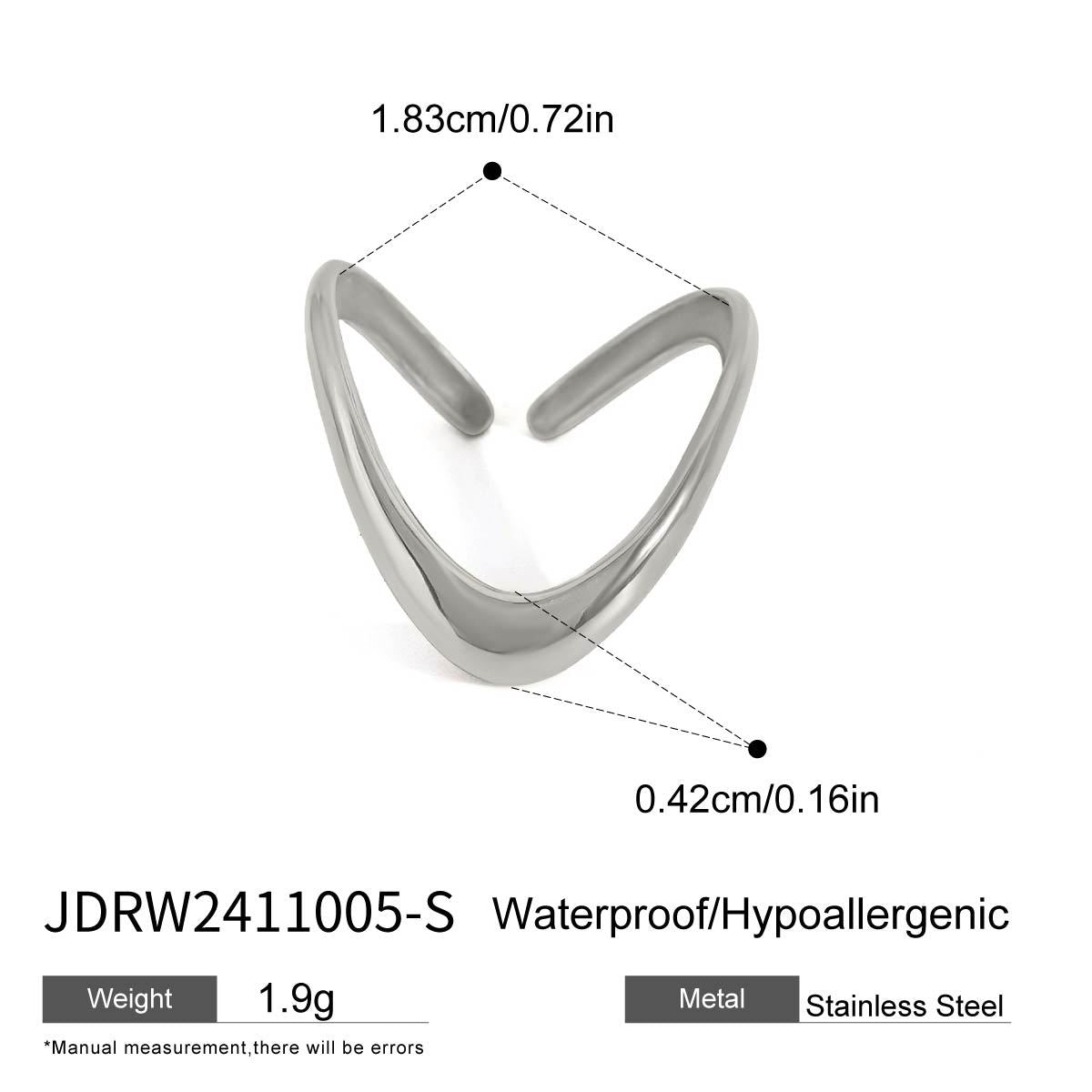 B廠 歐美款 開口戒指 批發 折扣@洽客服 25.03.W3「JDRW2411005,JDRW2411005-S」