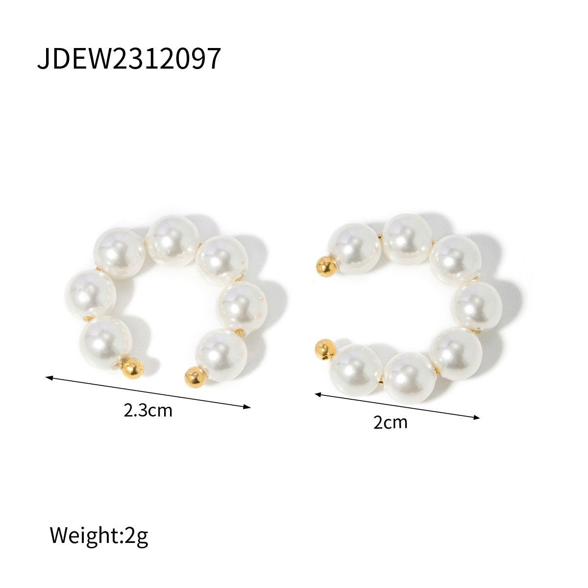 B廠 DORA 不鏽鋼鍍18K耳環「JDEW2312097」24.07 批發折扣@洽客服