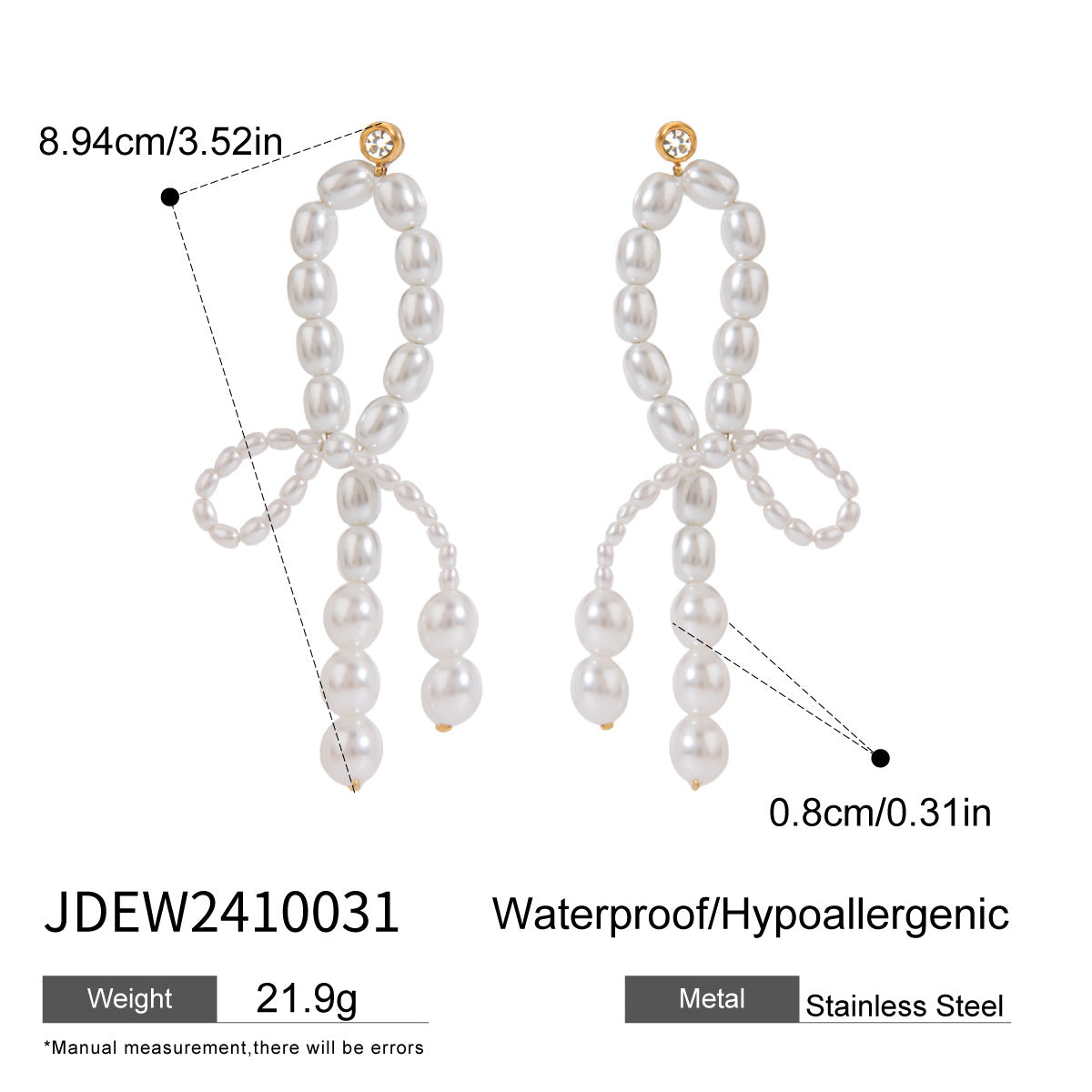 B廠 歐美款 CHARLOTTE 鈦鋼鍍18K金耳環「JDEW2410031」25.01.W2 批發折扣@洽客服