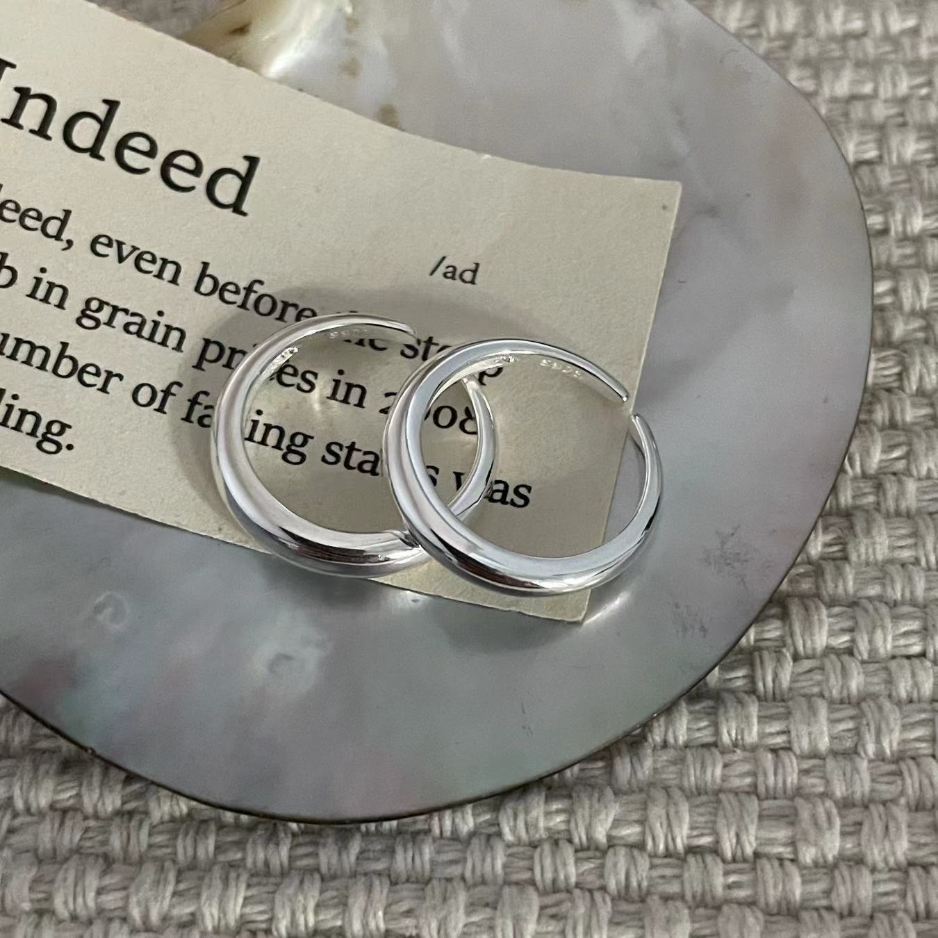 C2廠 韓國韓版泥鰍背素圈S925純銀戒指 批發 折扣@洽客服 26.01.W1「SR1451」