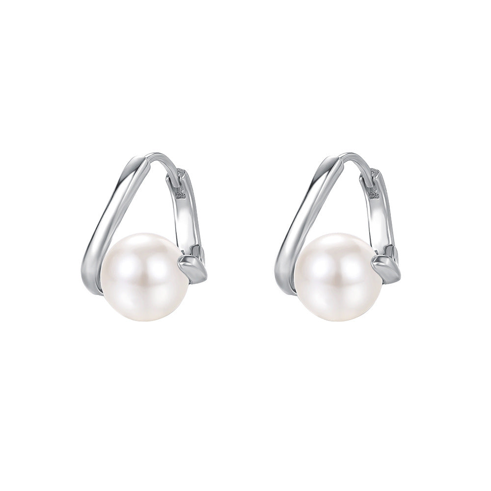C廠 韓國韓版設計感珍珠S925銀耳環 批發 折扣@洽客服 25.12.W4「E5921」