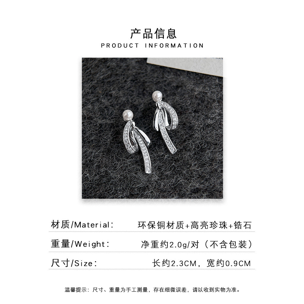 A廠 日韓款 鋯石蝴蝶結銀針耳環批發 折扣@洽客服 26.06.W2「7526」