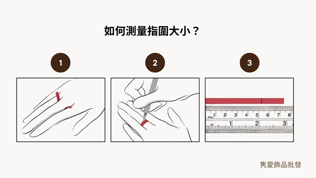 如何測量指圍及項鍊長度？