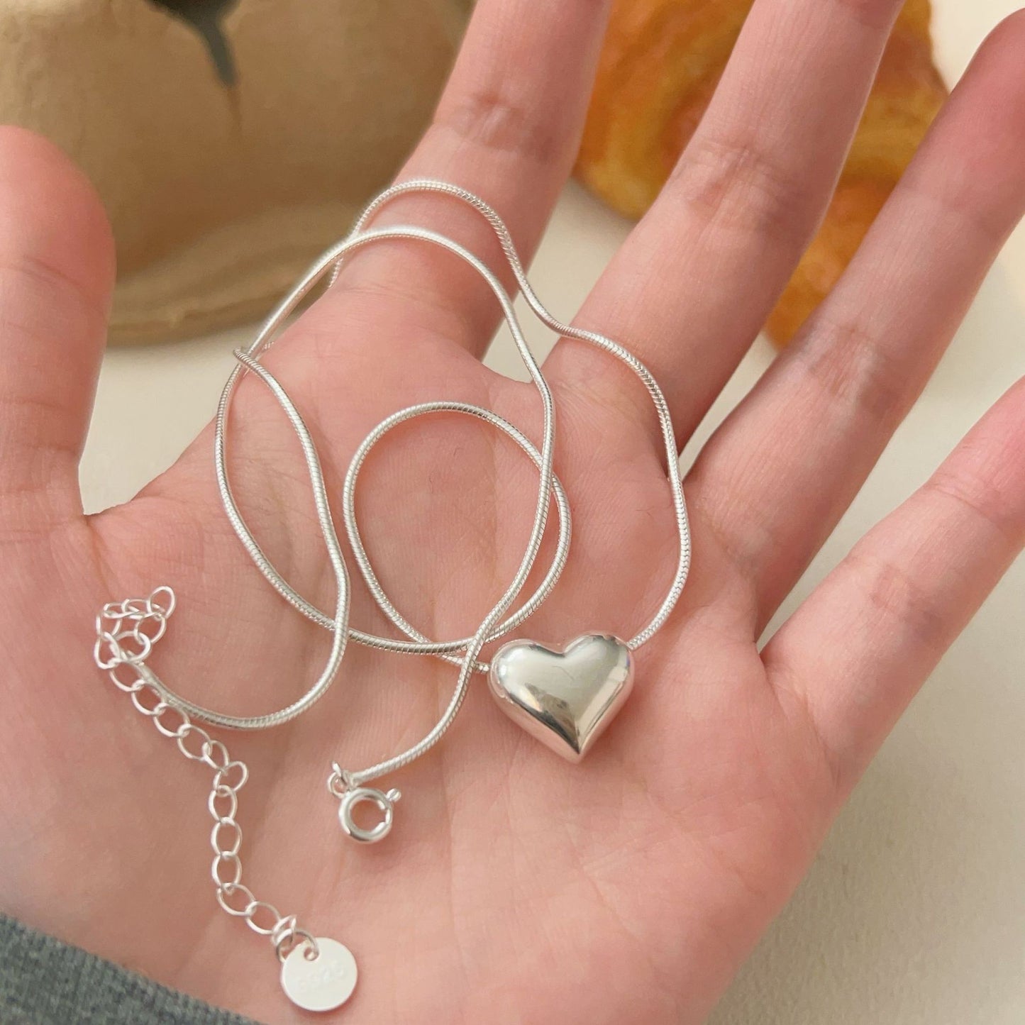 C3廠 韓國韓版S925純銀｜愛心項鍊 批發 折扣@洽客服 26.02.W3「HXL010-1」