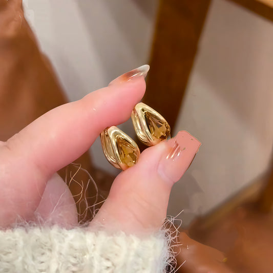 A2廠 韓國韓版復古鑲鑽水滴鏤空吊墜銀針耳環 批發 折扣@洽客服 26.03.W1「HE30802」