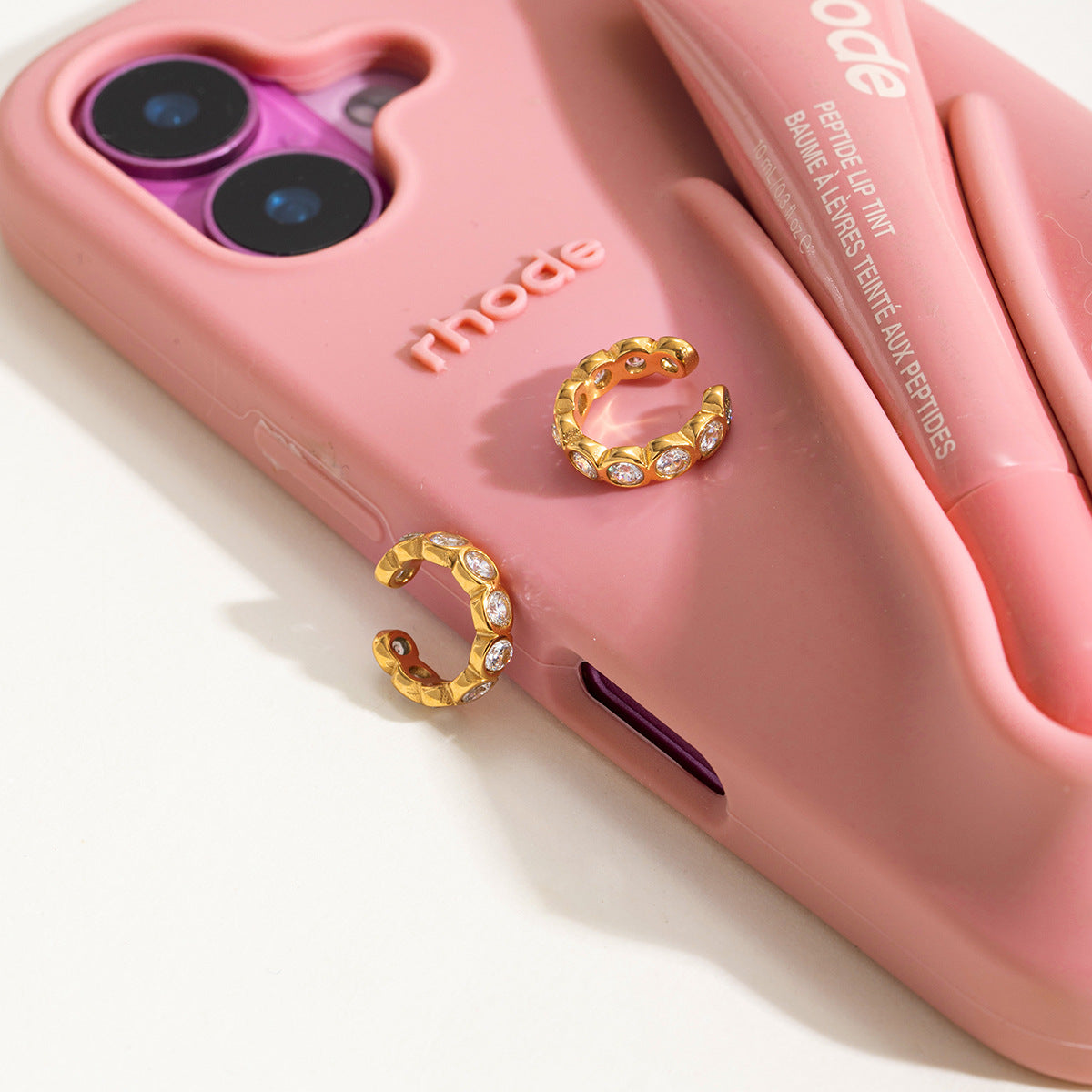 B廠 歐美款 MADISON 鈦鋼鍍18K金耳骨夾 批發 折扣@洽客服 25.11.W2 「JDE0307049」