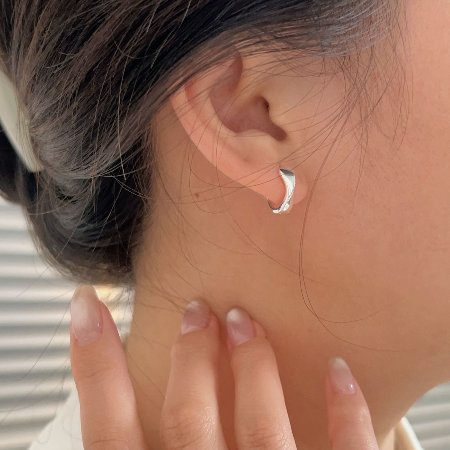 C3廠 韓版重工極簡幾何S925純銀耳環 批發 折扣@洽客服 25/11.W4「ES178」